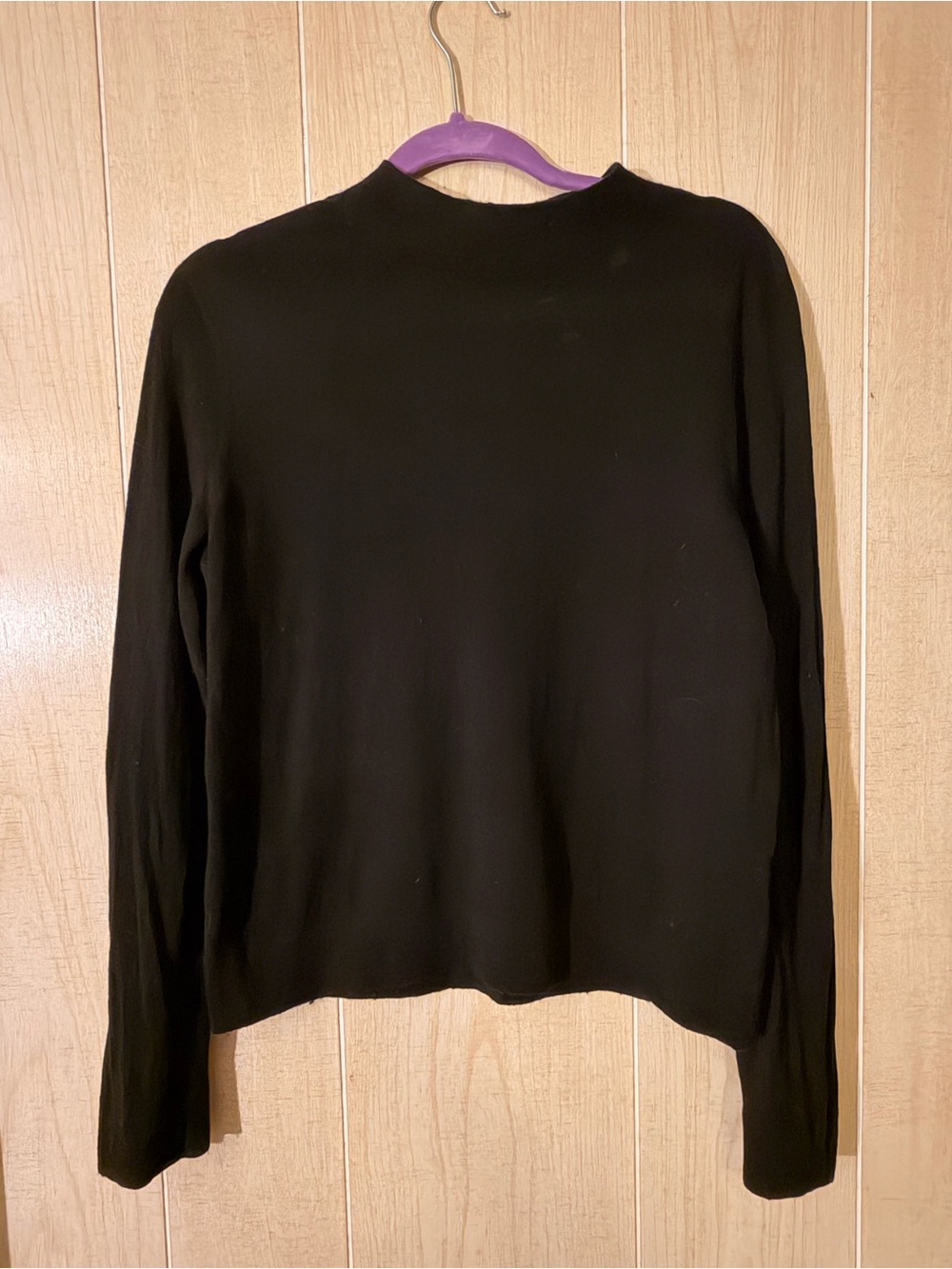 Vince Black Long-Sleeve Sweater
